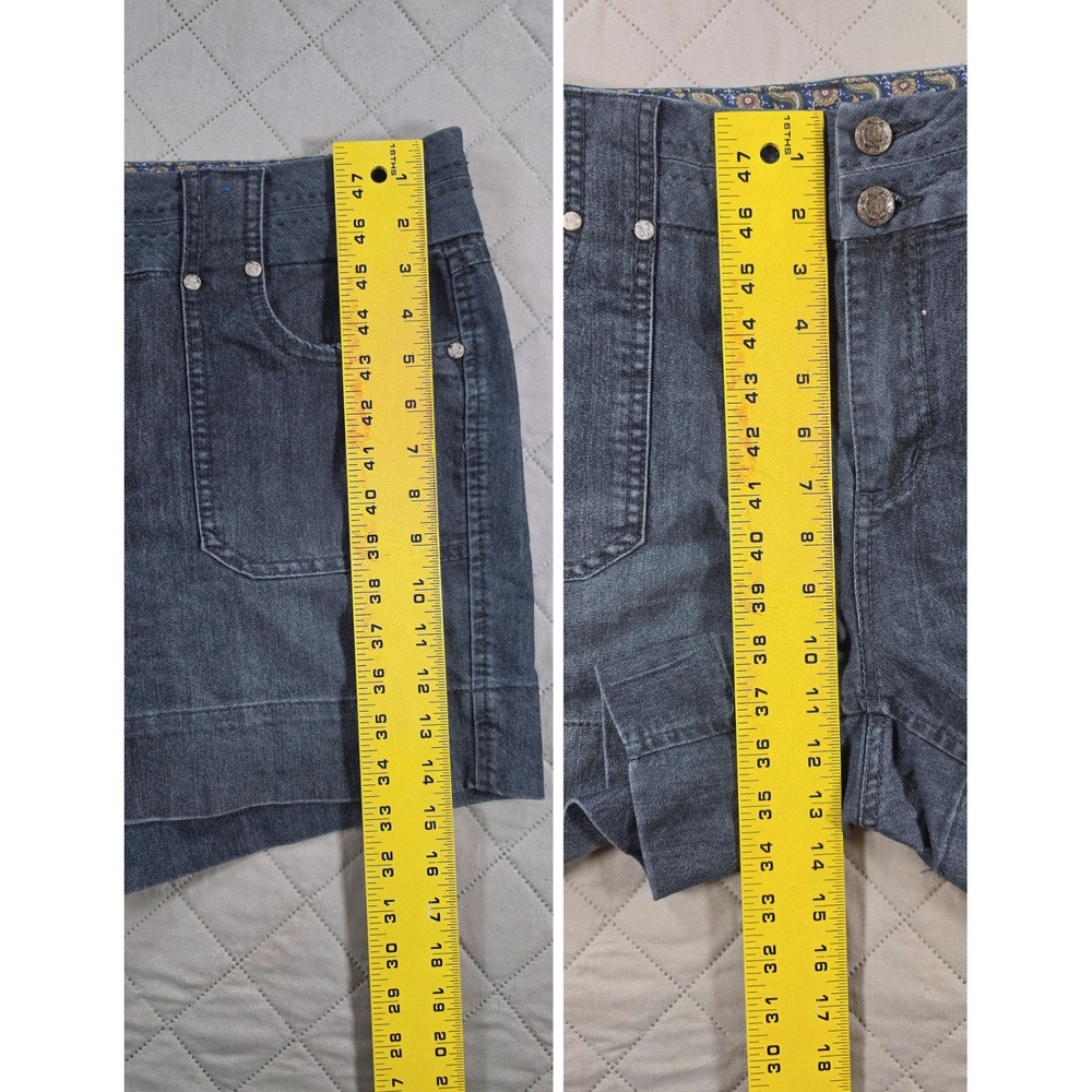 Utility Stretch Denim Casual Shorts dark indigo wash Women's 16 Dakota Blue - Picture 5 of 6